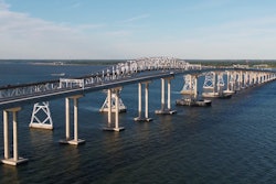 New Nice-Middleton Bridge across Potomac River between Maryland Virginia in front of old bridge