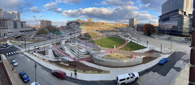 rendering of I-579 Urban Open Space Cap project by the Pennsylvania Department of Transportation