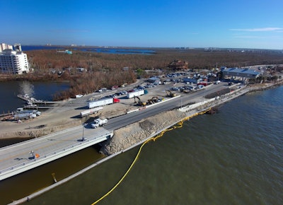 Sanibel Causeway bridge approach A temporary repair completed