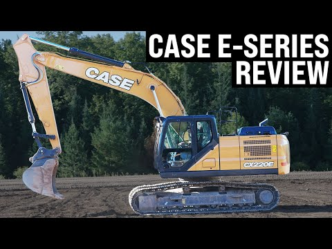 case e-series review with case cx220e excavator
