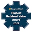 Equipment Watch by Randall Reilly Highest Retained Value Award 2022 logo