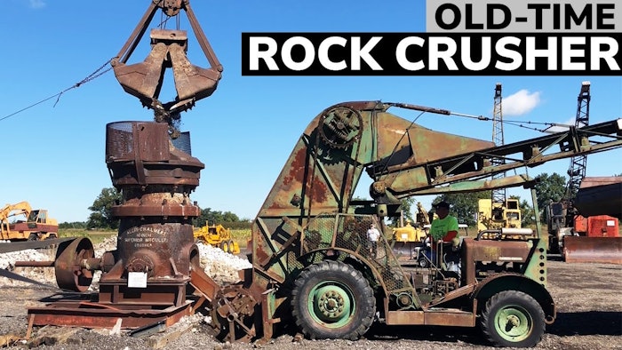 Video: 1918 steam tractor, 1926 Link-Belt crane in crushing Video: 1918 steam tractor, 1926 Link-Belt crane in crushing