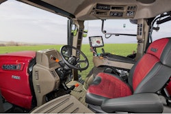 Case IH tractor interior