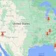 interactive map from ASCE pinpointing infrastructure law funding projects