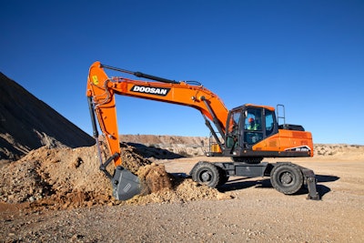 Doosan DX210W-7 wheel excavator