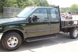 Ford F-350 rebuilt green