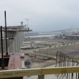 piers of under construction Harbor Bridge Port of Corpus Christi