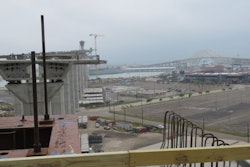 piers of under construction Harbor Bridge Port of Corpus Christi