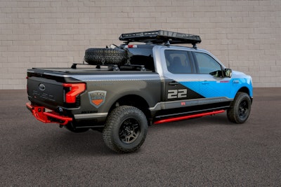 Real Truck lightning rear Three Quarter Shot