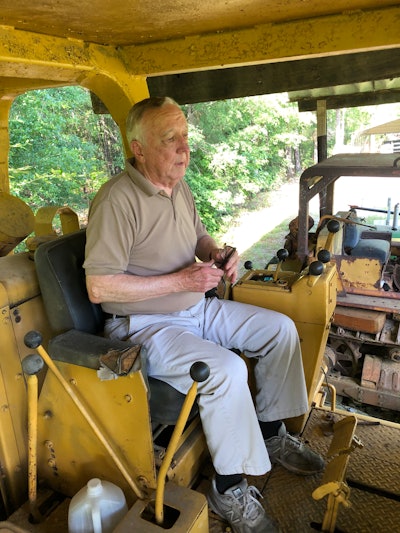 1972 Allis-Chalmers HD41 dozer Frank Burke at the controls