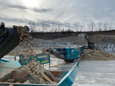 Pro Lawn Care & Landscaping crushing operation