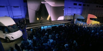 Tesla announces first electric Semi trucks to Pepsi with trucks painted Pepsi colors