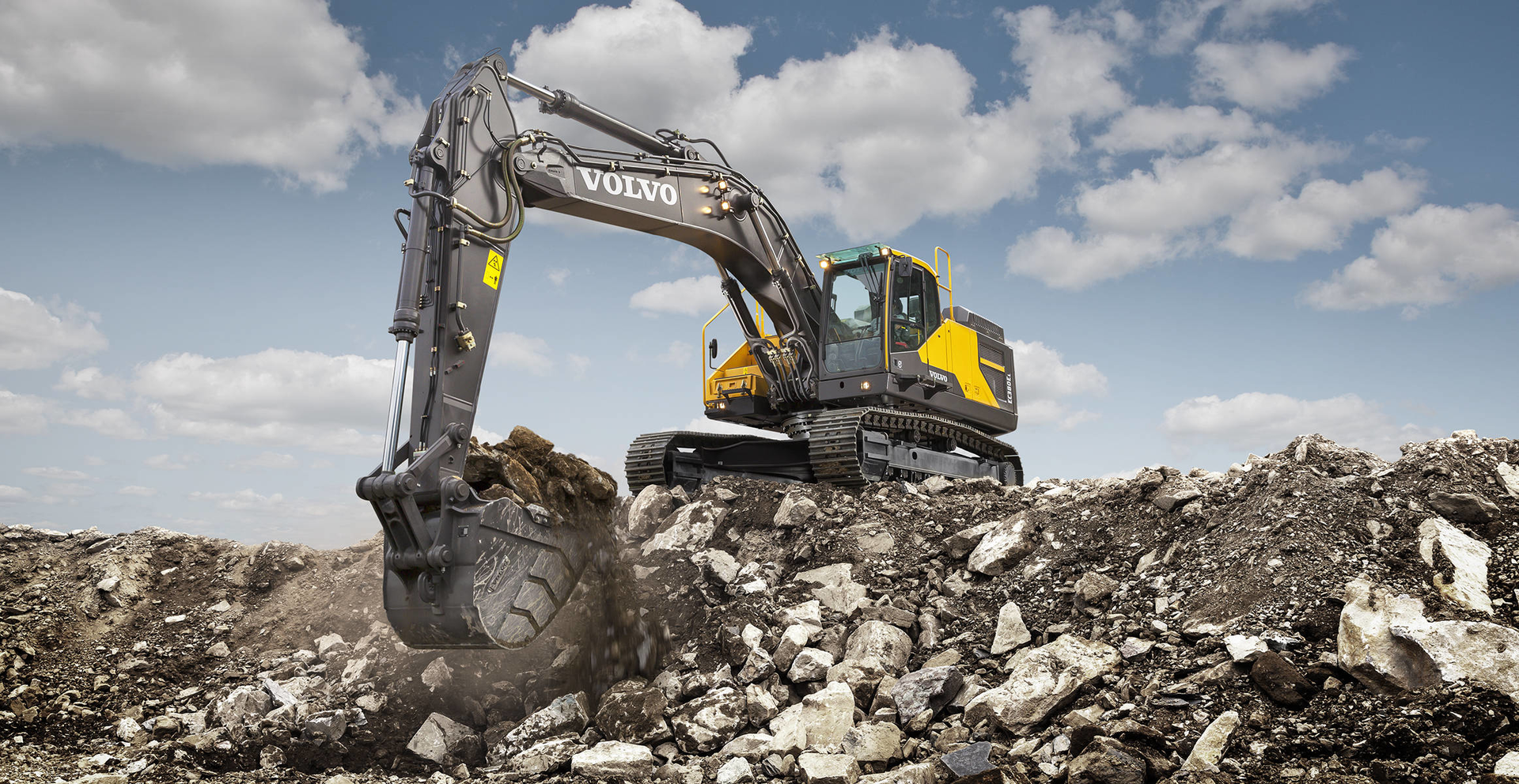 Volvo EC380E large crawler excavator