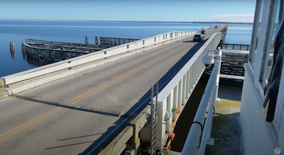 view of alligator river swing bridge bridge in north carolina