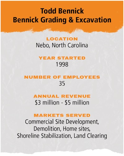 Bennick Grading & Excavating Ino Box
