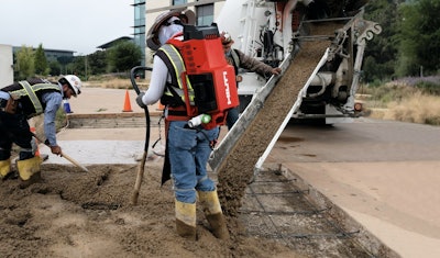 Hilti NCV 10-22 being used by crew members at a job site