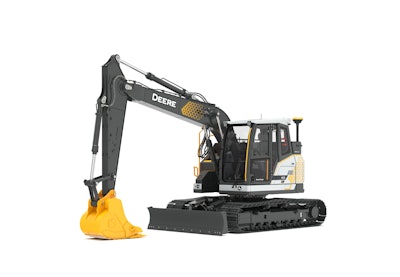 John Deere 145 X-Tier electric excavator