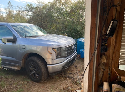 Home charging from a 220-volt outlet with Ford's 30-amp charger only cost 13 cents per kWh versus 43 cents at an Electrify America DC fast-charger. Granted, it takes a lot longer, but it's great waking up to a fueled up truck that cost only $8.50 to fill from a 50% state of charge.