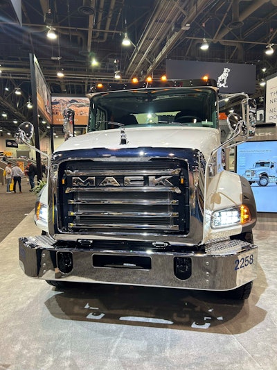 front grille new Mack Granite cement mixer
