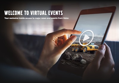 Volvo CE will host a free virtual event called “Volvo at ConExpo Live” March 14-17, allowing people unable to attend the trade show in person to experience the Volvo CE booth.
