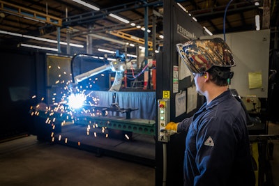 Yanmar welding at Grand Rapids, Minn. plant