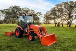 Kubota LX20 Series tractor in use