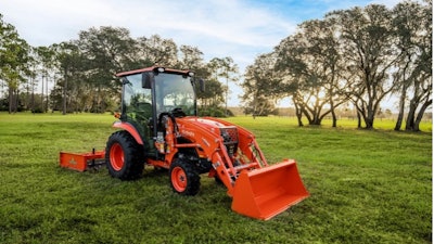 Kubota LX20 Series tractor in use