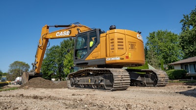 Case CX365E SR excavator digging