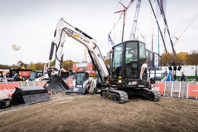 Bobcat E35Z on demo at Bauma 2022