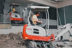 Takeuchi TB20e battery-powered compact excavator