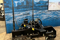 Topcon 2D-MC 2D grade control system for compact track loaders on Level Best box blade attachment