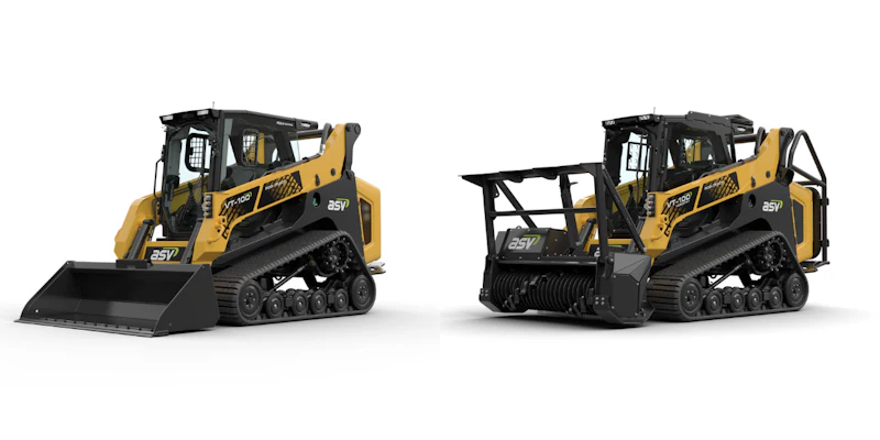 ASV Intros the VT-100 and VT-100 Forestry compact track loaders ...