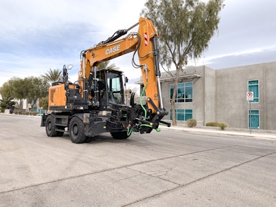 Case WX175E SR Wheeled Excavator with a Steelwrist Tiltrotator