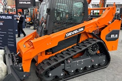 Develon DTL35 compact track loader side view at ConExpo