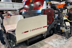 Dynapac D17C asphalt paver side view at ConExpo 2023