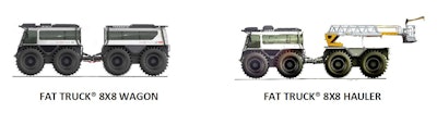 Fat Truck 8x8 Hauler and Wagon Configurations