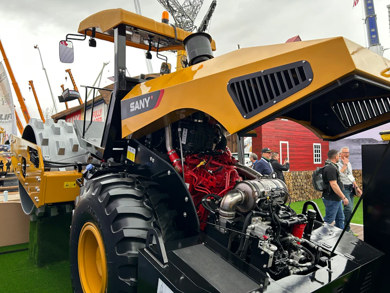 Sany Compactor Sany debuts high-traction SSR120HT soil compactor at ConExpo ...
