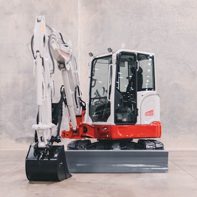 Takeuchi TB350R short tail swing compact excavator