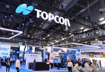 Topcon booth at CONEXPO-CON/AGG 2023