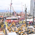 Aerial view of the Festival Grounds at CONEXPO-CON/AGG 2020 in Las Vegas