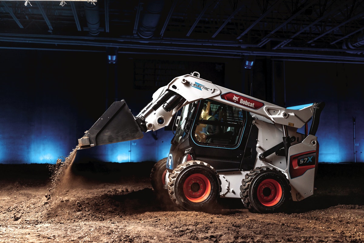 Bobcat unveils all electric skid steer at ConExpo
