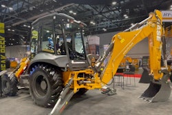 Case’s new Utility Plus backhoe loader at the ARA Show in Orlando, Florida, in February.