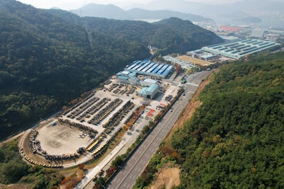 Volvo Construction Equipment excavator plant in Changwon, South Korea