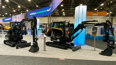 Hyundai HX35AZ and HX40A compact excavators