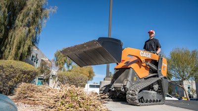 Case TL100 on a landscaping job