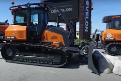 side view of Develon DD130 dozer at ConExpo