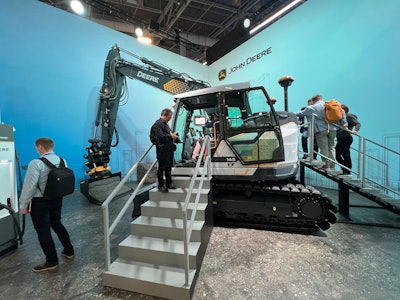 John Deere 145 X-Tier excavator at CES 2023.