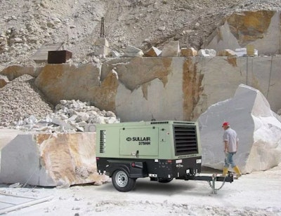 Sullair 375HH Air Compressor at a mine