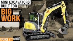 mini excavators built for big work episode 117 the dirt youtube thumbnail