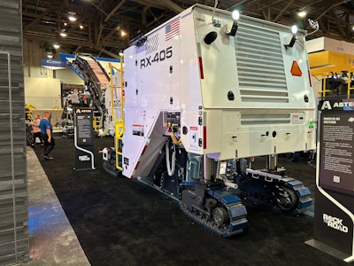 rear view Astec RX-405 cold planer displayed at ConExpo 2023